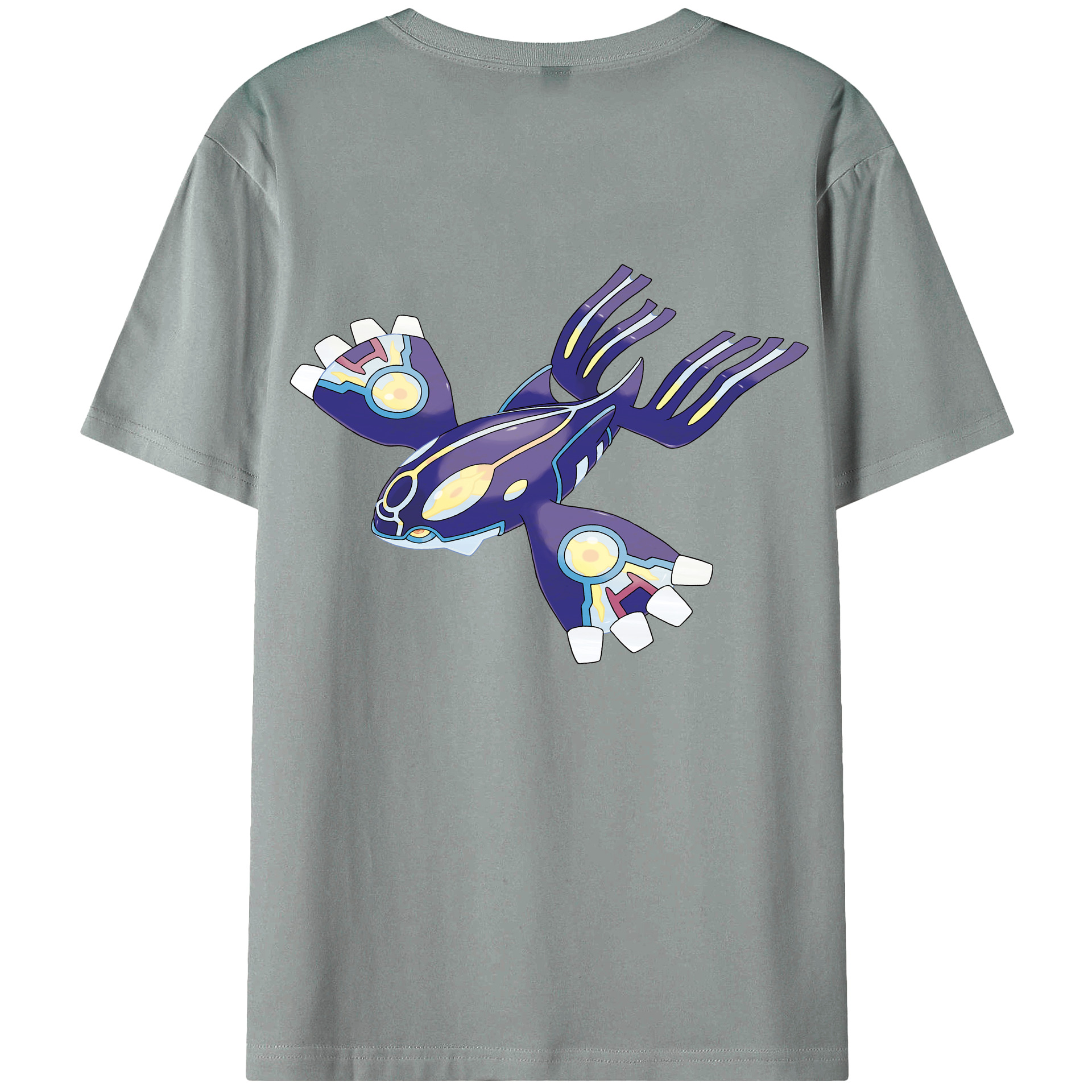 （画像用） ポケットモンスター Pokémon 綿100％ メンズ半袖Tシャツ（バックプリント） 通気性